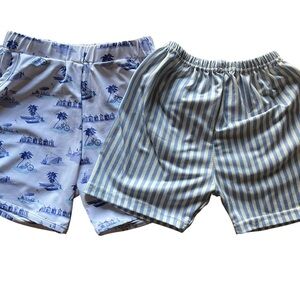 Boutique Patterned & Striped Kids Shorts Set of 2 Size 4T